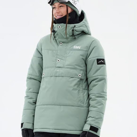Faded green Puffer W Dope snow jacket in XL - Picture 1 of 4